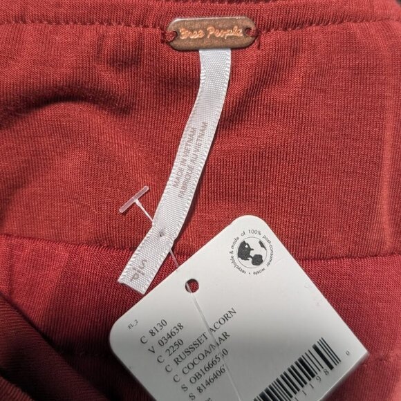 NWT Free People | Hayley Strapless Midi Dress In Russet Acorn - Picture 5 of 10